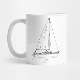 Sailboat - Catalina 22 Mug